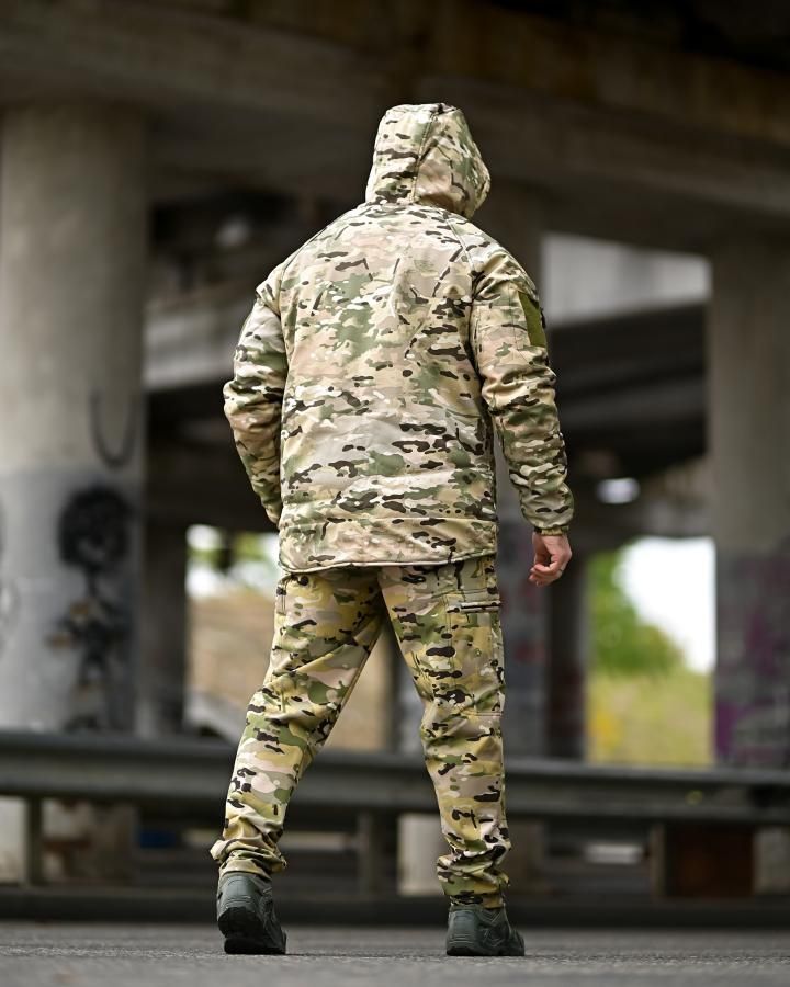 Мужской зимний костюм мультикам Softshell с подкладкой Omni Heat