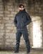Демісезонний костюм Softshell на флісі синій ДСНС - весна осінь