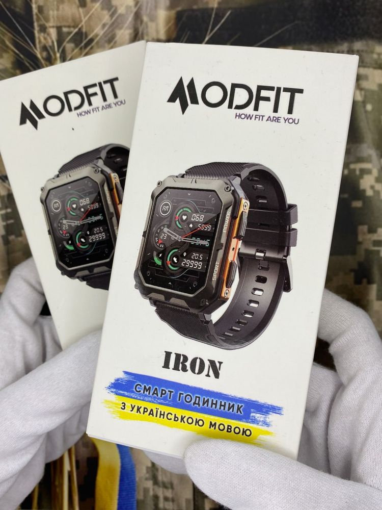 Смарт-годинник Modfit Iron Black-Orange