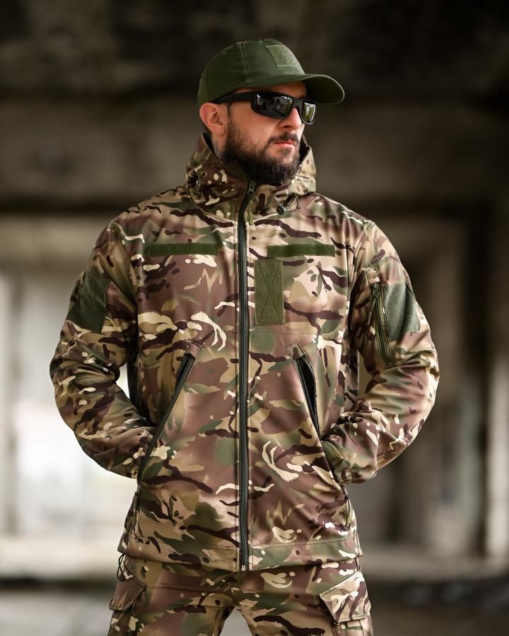 Демисезонный костюм Softshell мультикам на флисе - весна осень