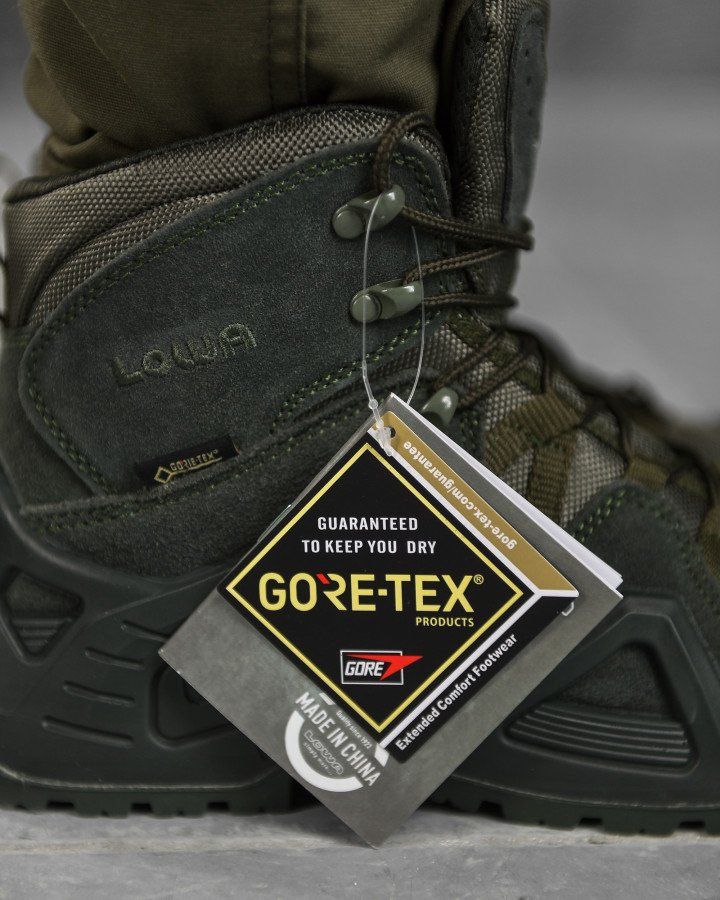 Чоловічі черевики Лова оліва хакі берці з мембраною Gore Tex