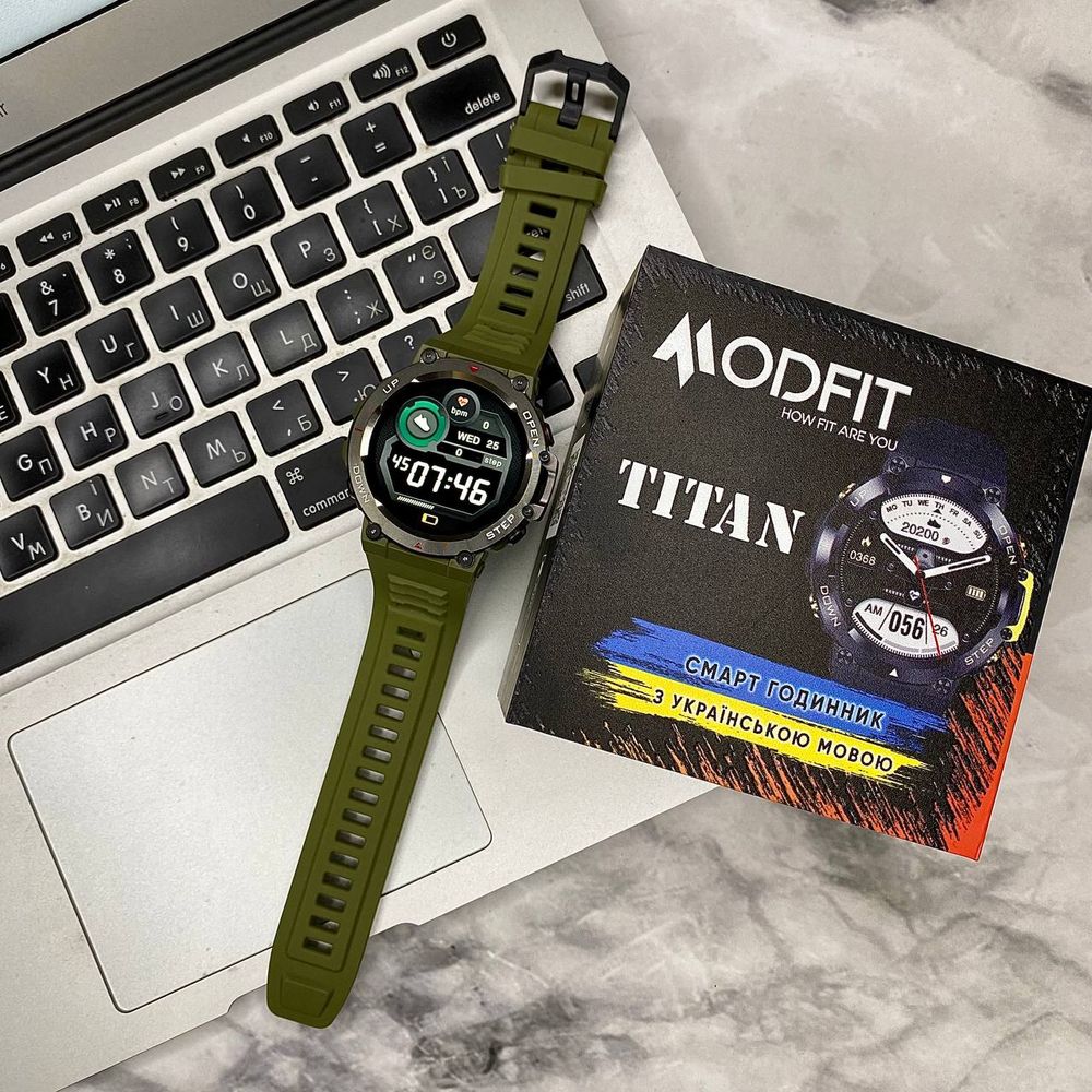 Смарт-годинник Modfit Titan Army Green 46 мм